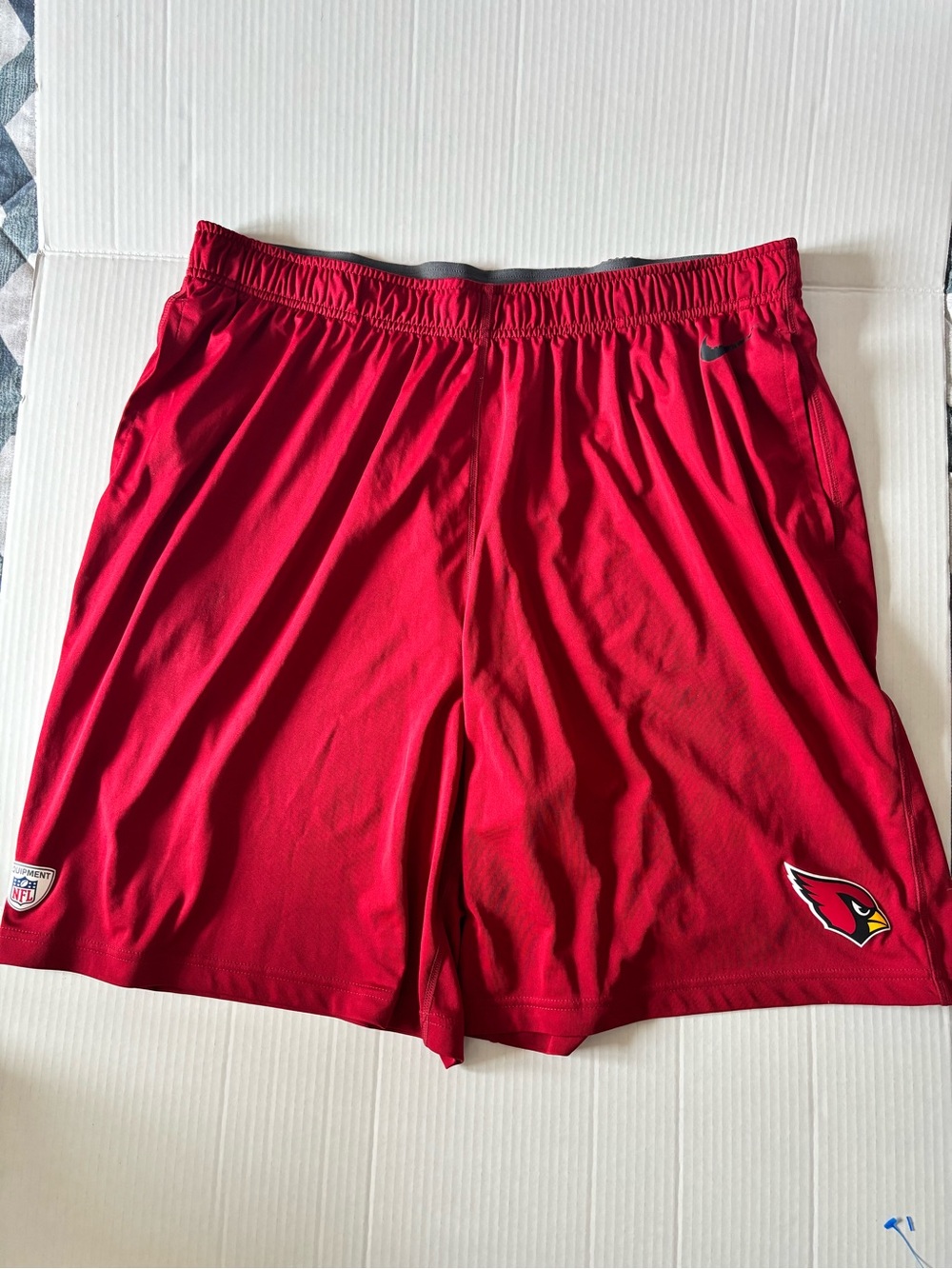 Nike Red Men’s Athletic Shorts with Cardinals Patch